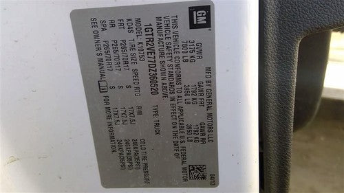 2013 Gmc Sierra 1500 Driver Left Rear Back Seatbelt Retractor Extended Cab Oem
