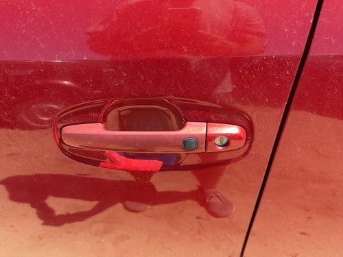 06-09 Prius Driver Left Front Outside Door Handle Smart Key Barcelona Red 3R3