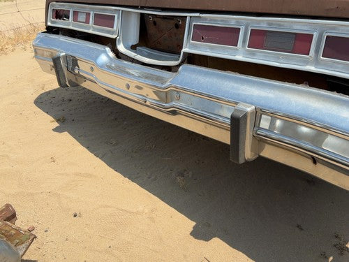1974-1976 Chevy Impala Chrome Rear Bumper With Mount Brackets Oem 00339260