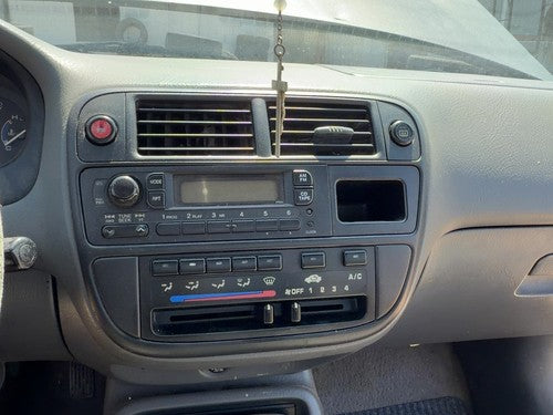 1996-1998 Honda Civic Trim Bezel Around Radio Surround Dash Panel Oem Gray F