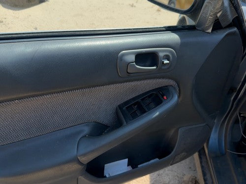 96-98 Honda Civic Driver Left Front Door Trim Panel With Master Switch Gray F