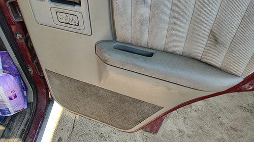 91-94 S10 Blazer Passenger Right Rear Inside Door Trim Panel With Switches Back