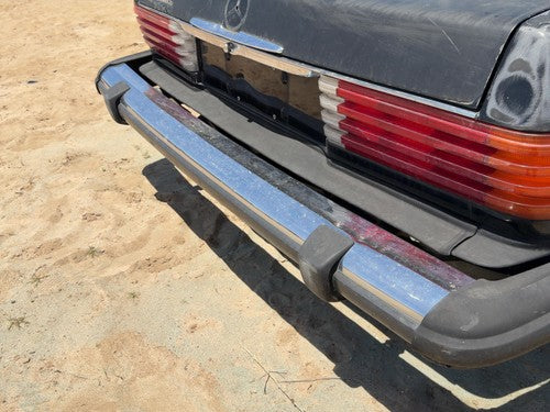1974-1980 Mercedes 450Sl 107 Chrome Rear Bumper With Mount Brackets Oem