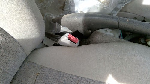 1997-1998 Saturn Sw2 Passenger Right Front Seat Belt Buckle Receiver Oem Gray
