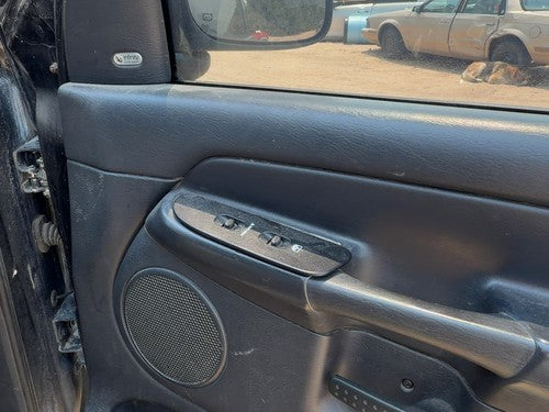 02 Ram 1500 Passenger Right Front Door Trim Panel With Switches Dark Gray V9Dv