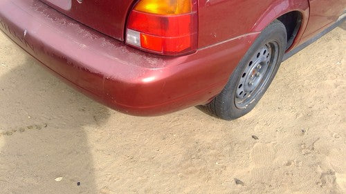 1996-1999 Saturn Sw2 Rear Bumper Cover Assembly Oem Back Red