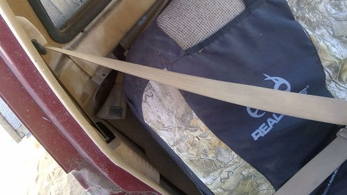 81-87 Isuzu Pup Pickup Passenger Right Front Seat Belt Retractor Shoulder Brown