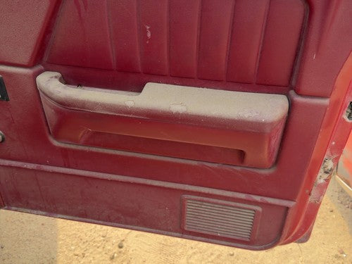 1991-1993 Dodge Dakota Passenger Right Front Door Trim Panel Manual Red