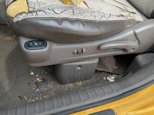 02 Pt Cruiser Driver Left Side Power Seat Switch With Trim Panel Taupe/Beige Fl