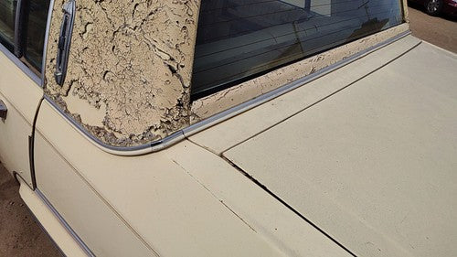 1977-1984 Cadillac Deville Chrome Trim Set Below Back Glass Oem Strip