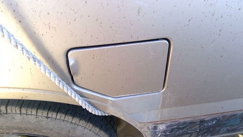 1981-1987 Isuzu Pup Pickup Fuel Tank Door With Hinge Gas Lid Oem Filler Red