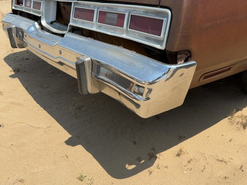 1974-1976 Chevy Impala Chrome Rear Bumper With Mount Brackets Oem 00339260