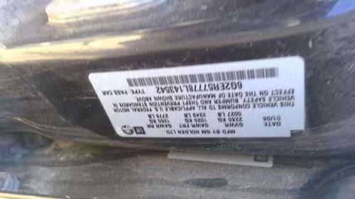 2008-2009 Pontiac G8 Passenger Right Valve Cover Oem 3.6L 12626054