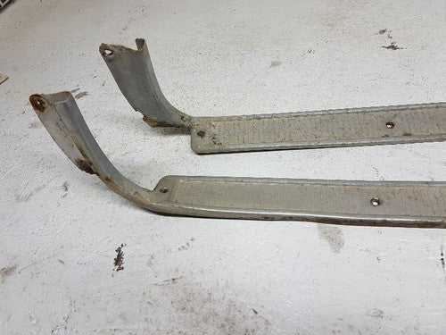 1972 Ford Pickup F250 Floor Sill Trim Pair Set Step Molding Tread Door Opening