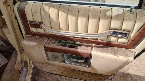 77-84 Cadillac Deville Passenger Right Rear Door Trim Panel With Switches Back