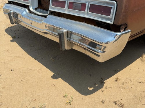 1974-1976 Chevy Impala Chrome Rear Bumper With Mount Brackets Oem 00339260