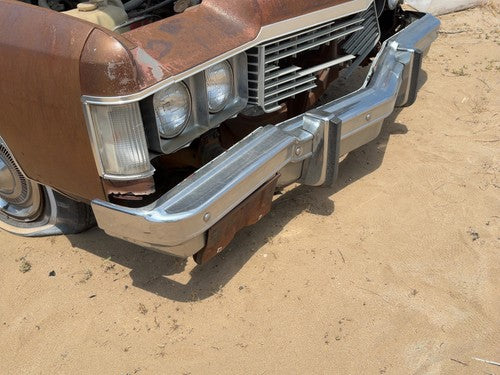 1974-1975 Chevy Impala Front Bumper With Brackets Assembly Oem 00339236