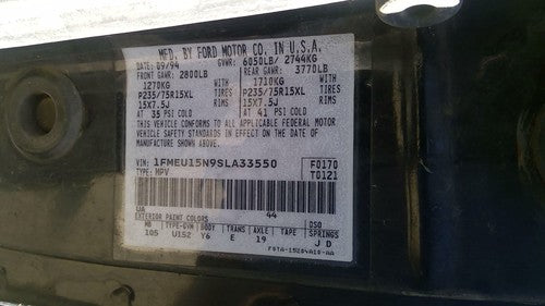 1990-1996 Ford Bronco Rear Drive Shaft Oem Back Driveline 5.0L At 4X4 E4od