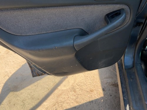 1996-1998 Honda Civic Driver Left Rear Door Trim Panel With Switches Back Gray F