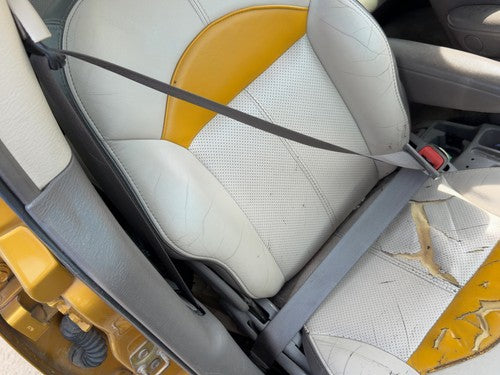 01-05 Pt Cruiser Passenger Front Seat Belt Retractor Shoulder Taupe/Beige Fl