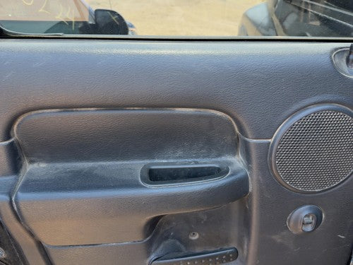 02-05 Ram 1500 Driver Left Rear Door Trim Panel Switches Back Dark Gray V9Dv