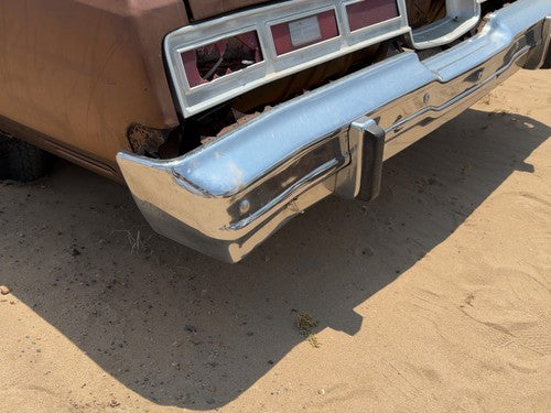 1974-1976 Chevy Impala Chrome Rear Bumper With Mount Brackets Oem 00339260