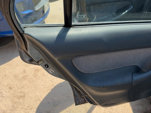 1996-1998 Honda Civic Driver Left Rear Door Trim Panel With Switches Back Gray F