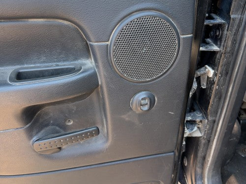 02-05 Ram 1500 Driver Left Rear Door Trim Panel Switches Back Dark Gray V9Dv