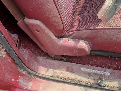 1991-1993 Dodge Dakota Passenger Right Side Seat Trim Panel Oem Red
