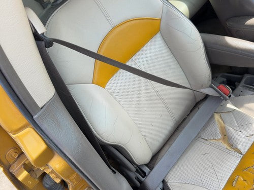 01-05 Pt Cruiser Passenger Front Seat Belt Retractor Shoulder Taupe/Beige Fl