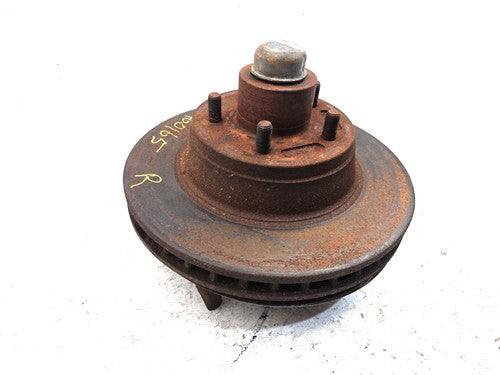 81-93 D150 Passenger Right Front Spindle Steering Knuckle With Wheel Hub 4X2