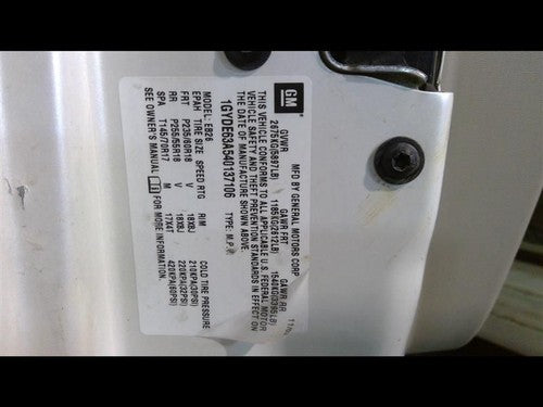 2004-2005 Cadillac Srx Passenger Right Valve Cover Oem 4.6L 12587645