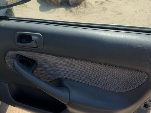 1996-1998 Honda Civic Passenger Right Front Door Trim Panel With Switches Gray F
