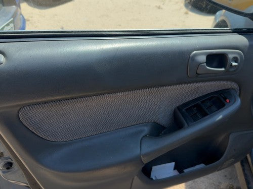 96-98 Honda Civic Driver Left Front Door Trim Panel With Master Switch Gray F