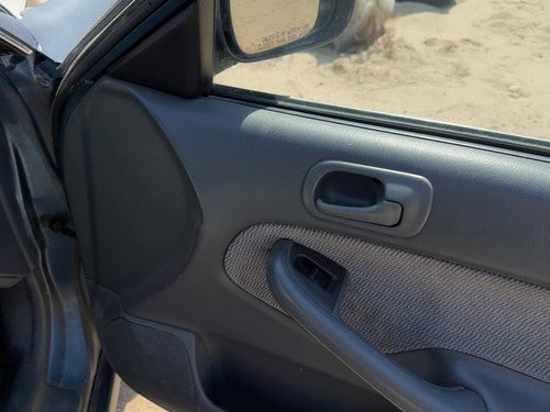 1996-1998 Honda Civic Passenger Right Front Door Trim Panel With Switches Gray F