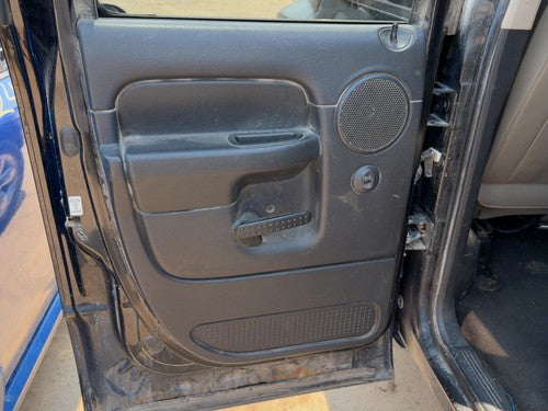 02-05 Ram 1500 Driver Left Rear Door Trim Panel Switches Back Dark Gray V9Dv