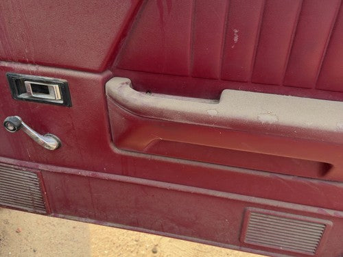 1991-1993 Dodge Dakota Passenger Right Front Door Trim Panel Manual Red