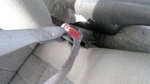 1997-1998 Saturn Sw2 Passenger Right Front Seat Belt Buckle Receiver Oem Gray