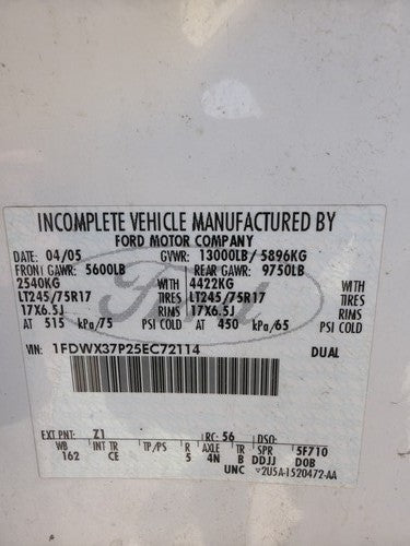 05-12 Ford F350 Passenger Right Front Brake Caliper With Mount Bracket Oem 4X4