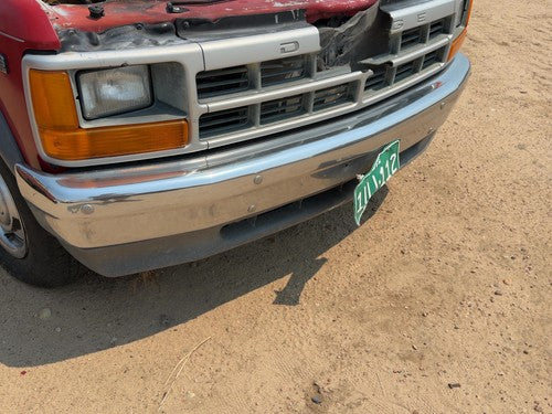 1991-1996 Dodge Dakota Front Bumper With Brackets Assembly Oem Red 04482850