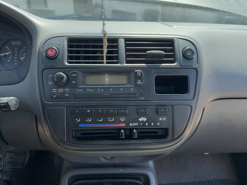 1996-1998 Honda Civic Trim Bezel Around Radio Surround Dash Panel Oem Gray F