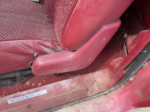 1987-1996 Dodge Dakota Driver Left Side Seat Trim Panel Oem Red