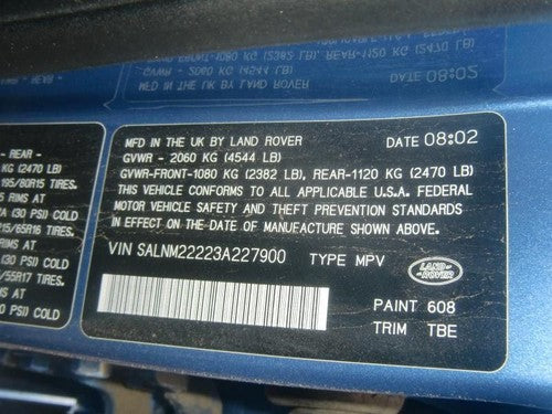 2003-2005 Land Rover Freelander Oem Ignition Coil On Plug Short Design
