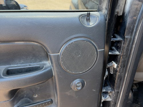 02-05 Ram 1500 Driver Left Rear Door Trim Panel Switches Back Dark Gray V9Dv