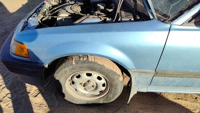 1988-1991 Honda Civic Driver Left Front Fender Oem Blue Sedan 2714822