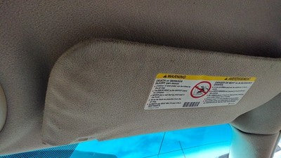 2000-05 Cadillac Deville Dts Passenger Right Sun Visor Oem Cashmere 54U 88954968