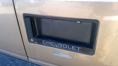 1995 Chevy Astro License Plate Trim Surround Panel Oem Tail Trunk Finish