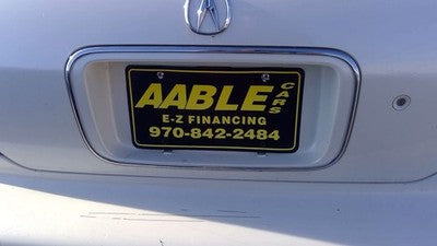 1995-1998 Acura Tl License Plate Trim Surround Panel Oem Tail Trunk Finish White