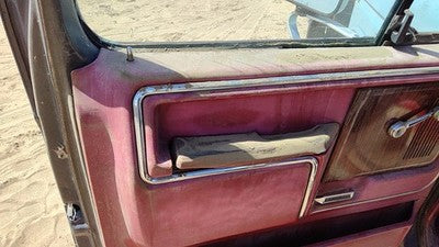1983 Ford F150 Driver Left Front Inside Door Trim Panel Red