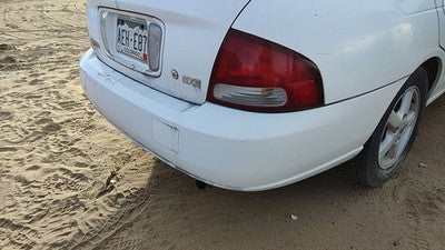 2000-2003 Nissan Sentra Rear Bumper Cover Assembly Oem Back White Qm1 H50225m025